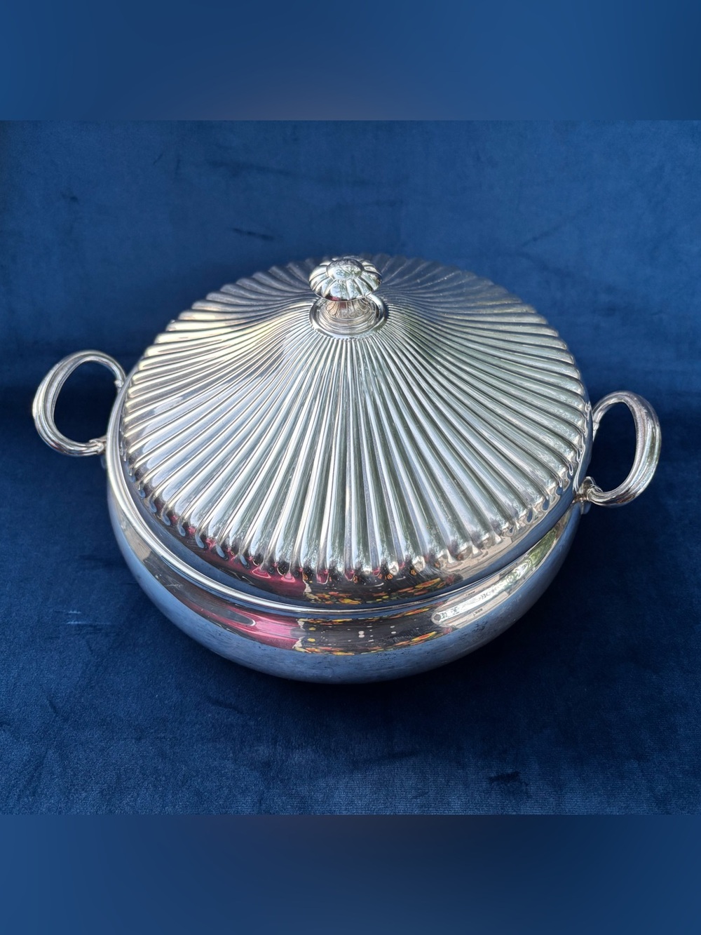 Vintage Gorham Heritage Silver Plated Covered Serving Bowl Dish YH307